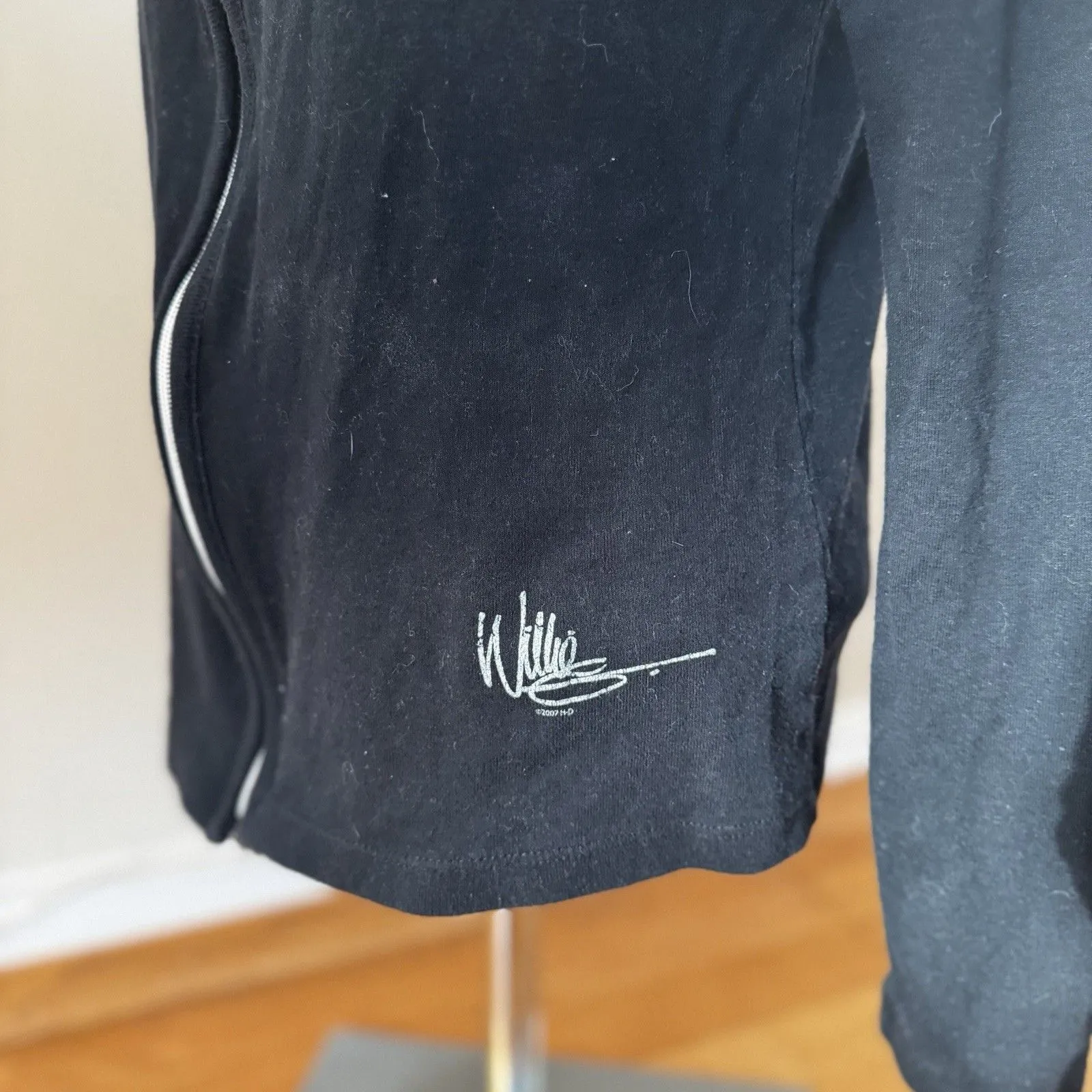 Harley Davidson Sturgis Women’s Y2K Moto Biker Rocker Chic Edgy Black Zip Up L Size L - Image 12