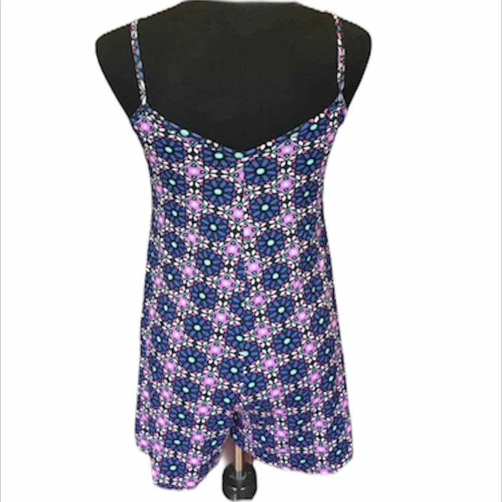 Boohoo Flower Romper Multi Color Size 8 - Image 2