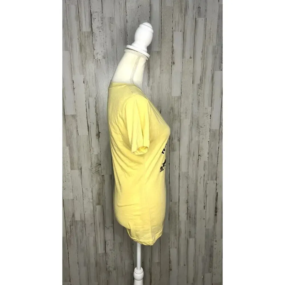 NWT Rivalry Threads Wake Forest NCAA‎ Women's V-Neck Tee Old Gold Size Small - Image 2