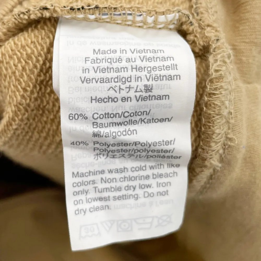 Madewell Crop Sweatshirt in Tiger Stripe AF979 Long Sleeves Cropped Fit Size XS - Image 6