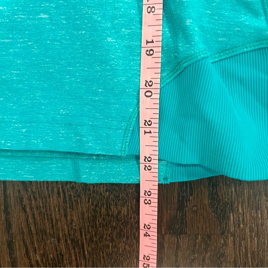 Lululemon Swifty Tech Half-Zip Teal Long Sleeve Top Size 4 - Image 7