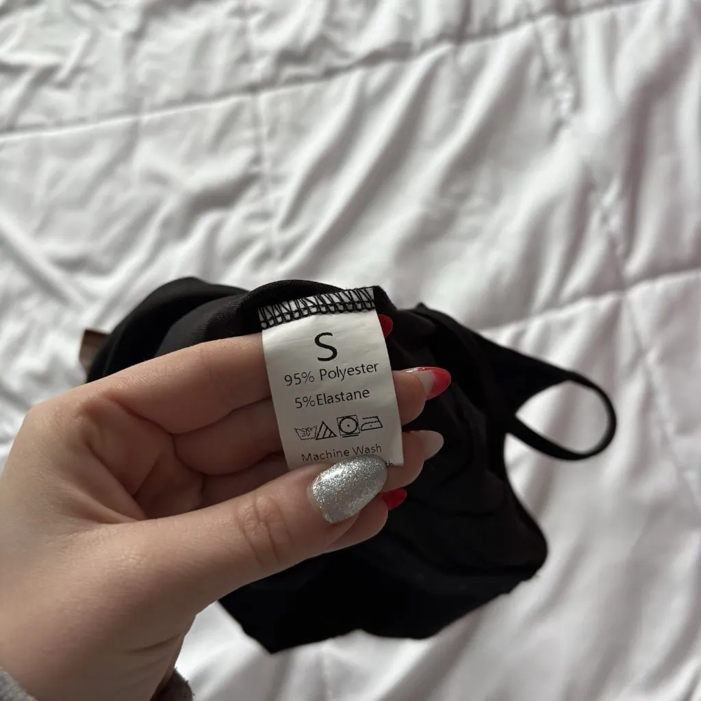 NWT Womens Size Small Black Sexy Bra Bustier Cropped Corset Vampire Coquette Y2K - Image 8