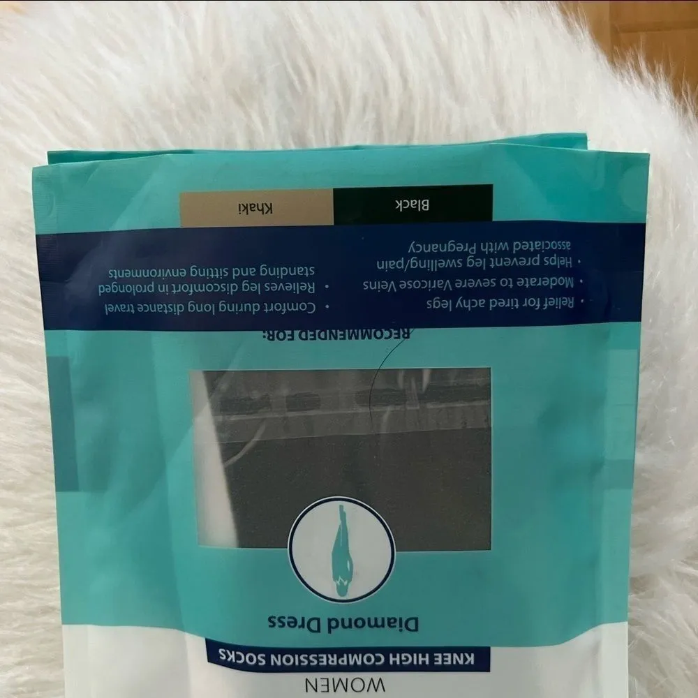 SALVERE WOMEN'S DIAMOND, 3 PAIR KNEE HIGH,‎ COMPRESSION - Image 6