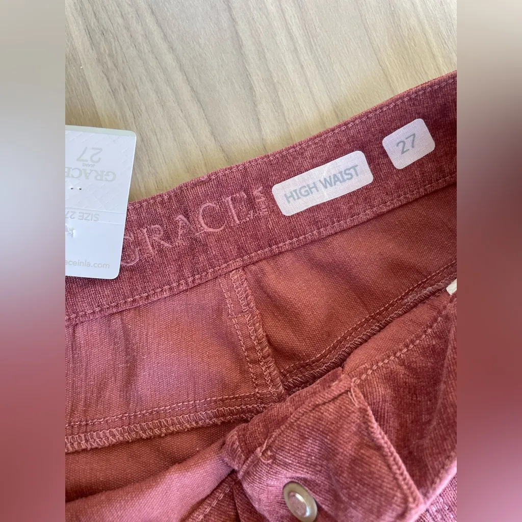 Grace Women's Rose Flare Pants Pink Size 27 - Image 11