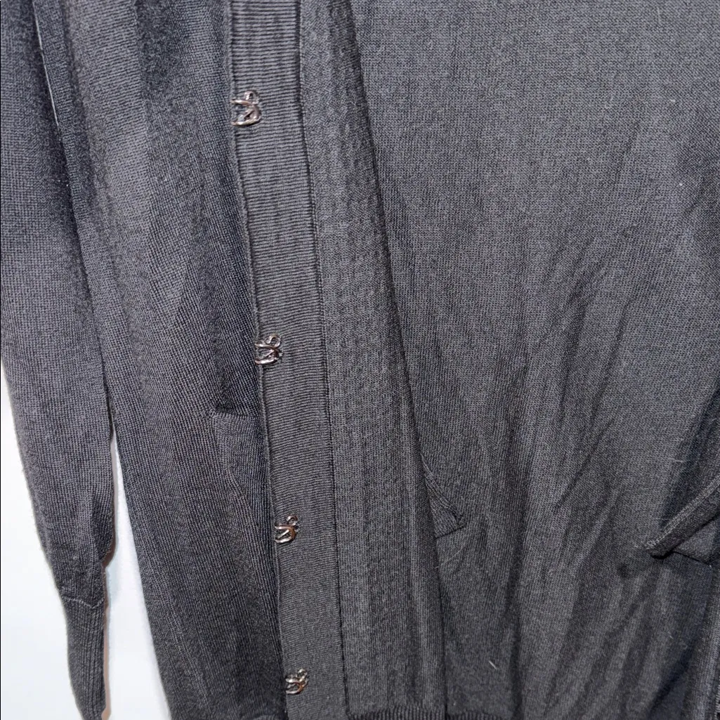 Tory Burch Black Cardigan with Sequin Trim - Image 3