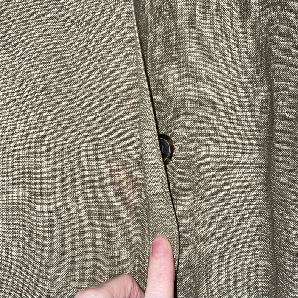 CP Shades Size M Sausalito Irish Linen Jacket Button Up Blazer Lagenlook - Image 4