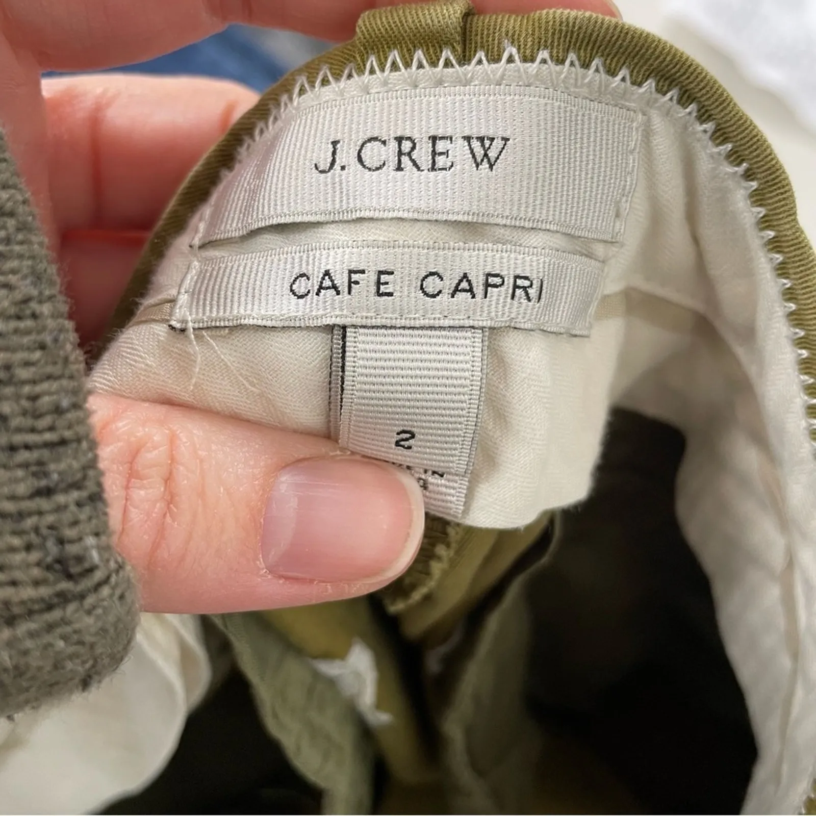 J Crew Chartreuse Green Cafe Capri Dress Pants Womens Trousers 2 Classic Work - Image 9