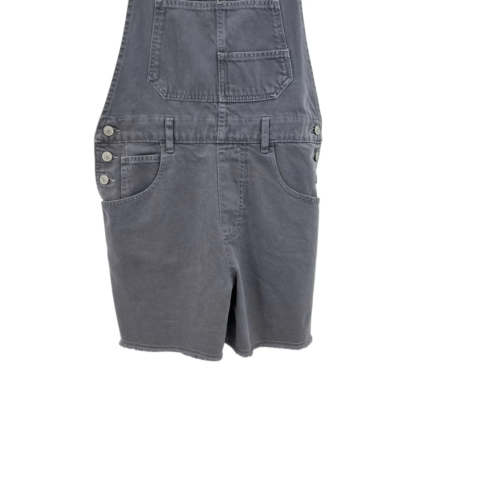Free People We The‎ Free Ziggy Shortall Overalls Denim Gray Size Small - Image 4