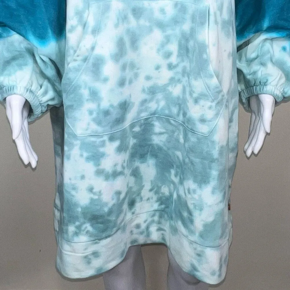 Lane Bryant Livi Activewear Tie Dye Hooded Sweatshirt Dress (18/20) - Image 3
