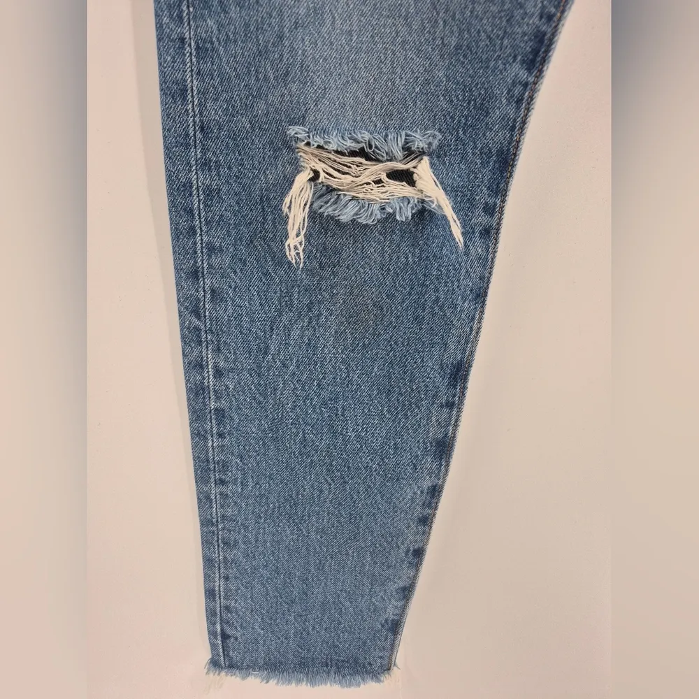 Levi's Wedgie Distressed blue everyday casual distress ripped ankle Jeans 27 - Image 10
