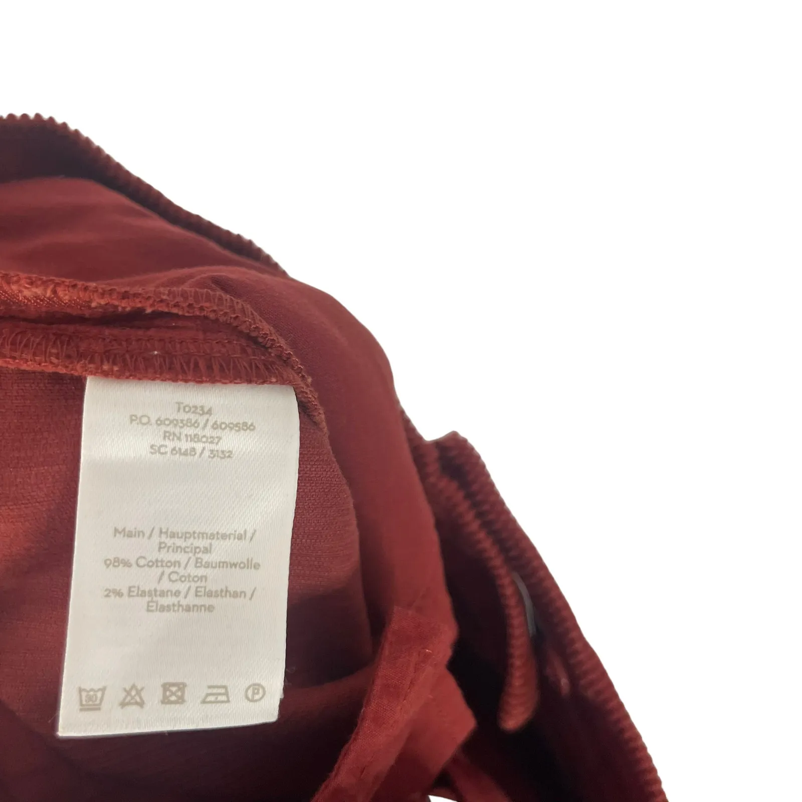 Boden‎ Women's Size 12L Rust Orange Corduroy Bootcut Pants - Image 7