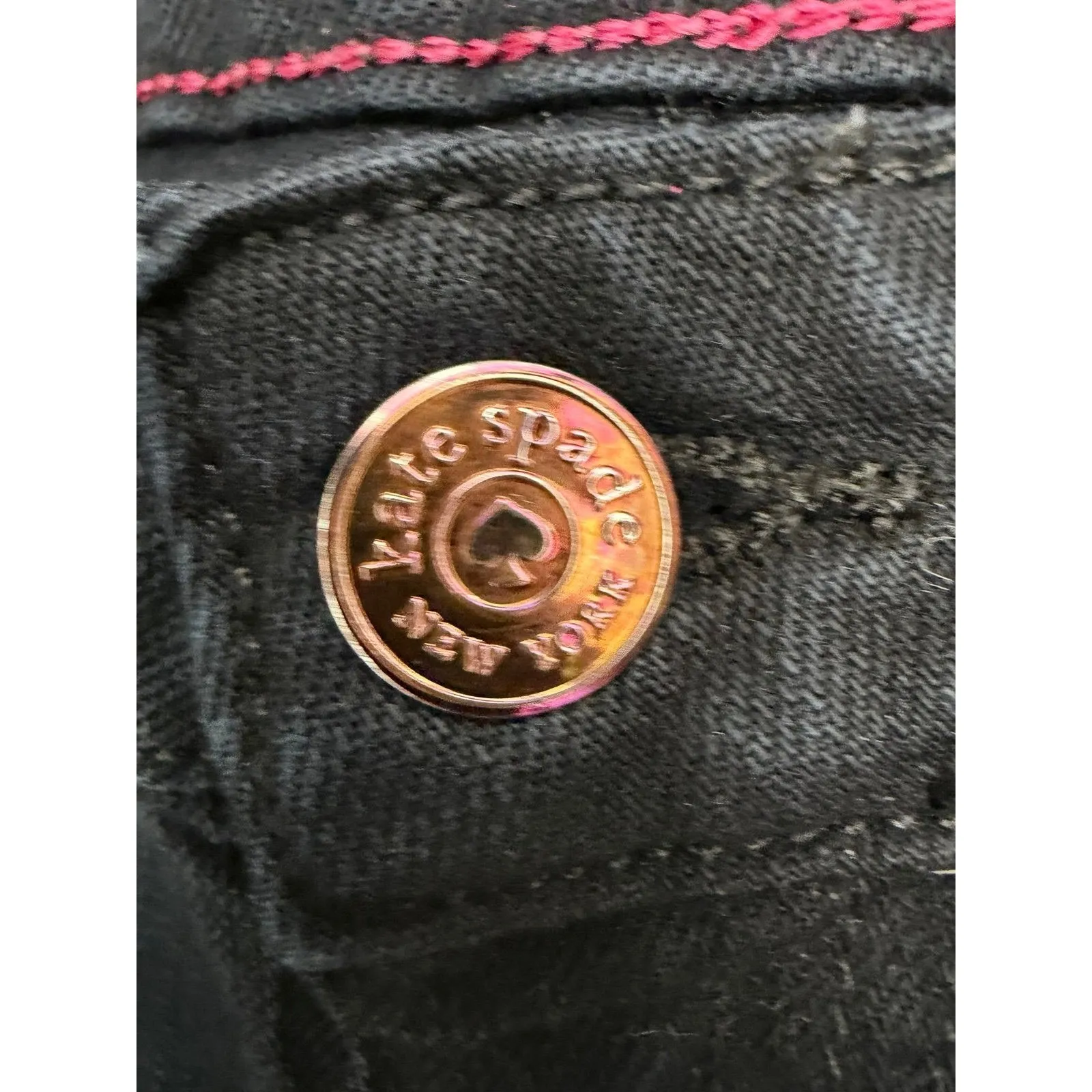 Kate Spade Black Skinny Jeans Women's Size 29 Mid Rise Classic Fit - Image 6