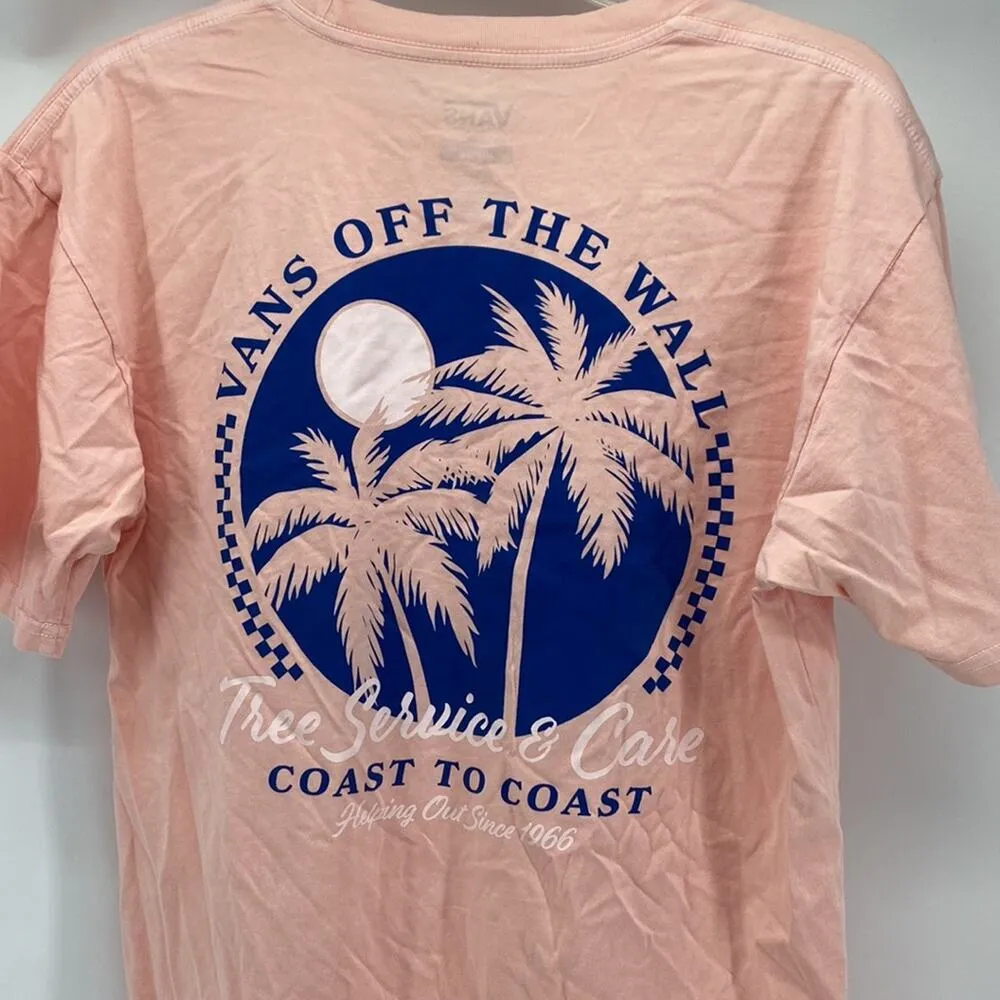 Vans off the wall peach tree service and care logo blue oversized for a girl - Image 5