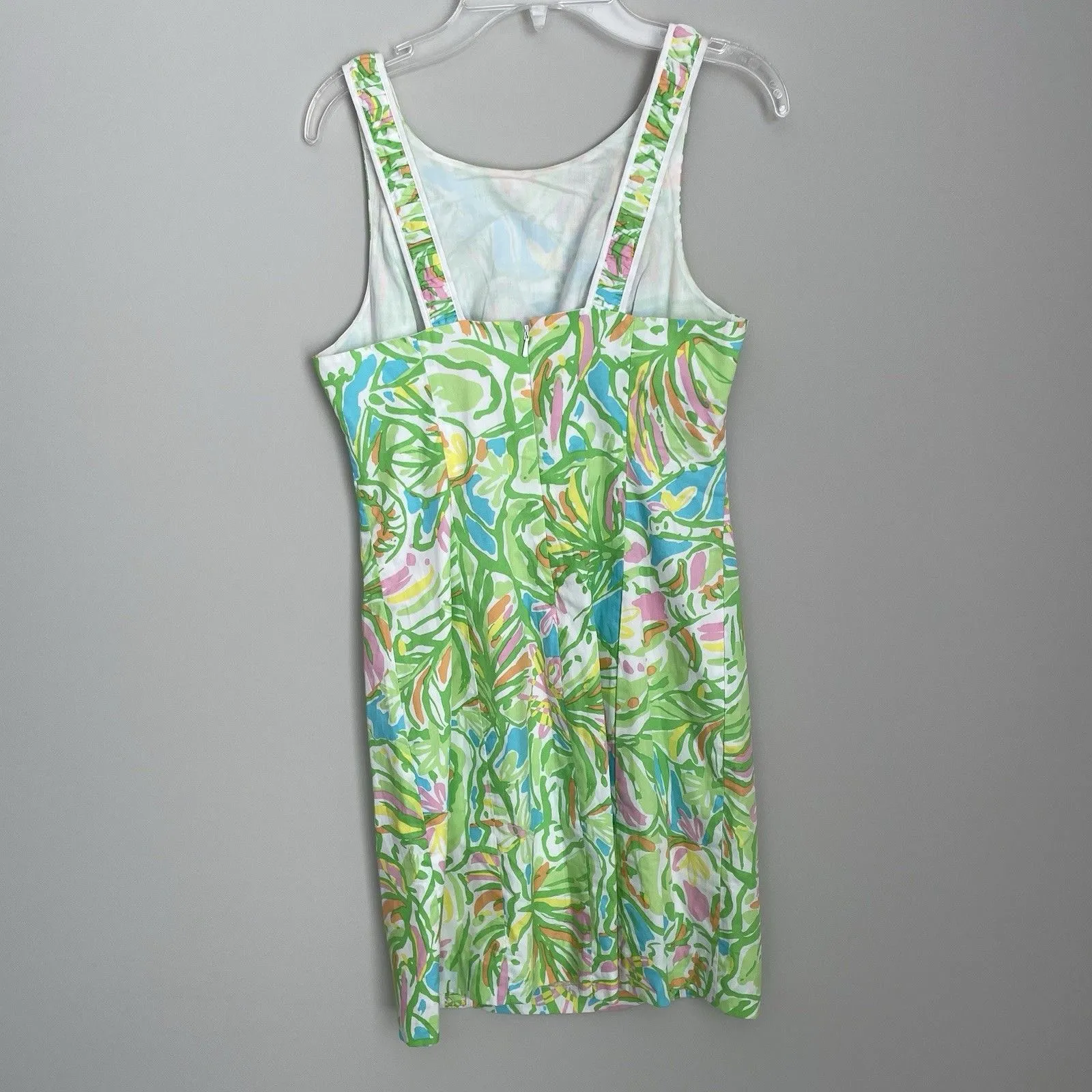 Lilly Pulitzer Size 00 Printed Fryer Shift Dress Sleeveless Elephant Ears Print - Image 3