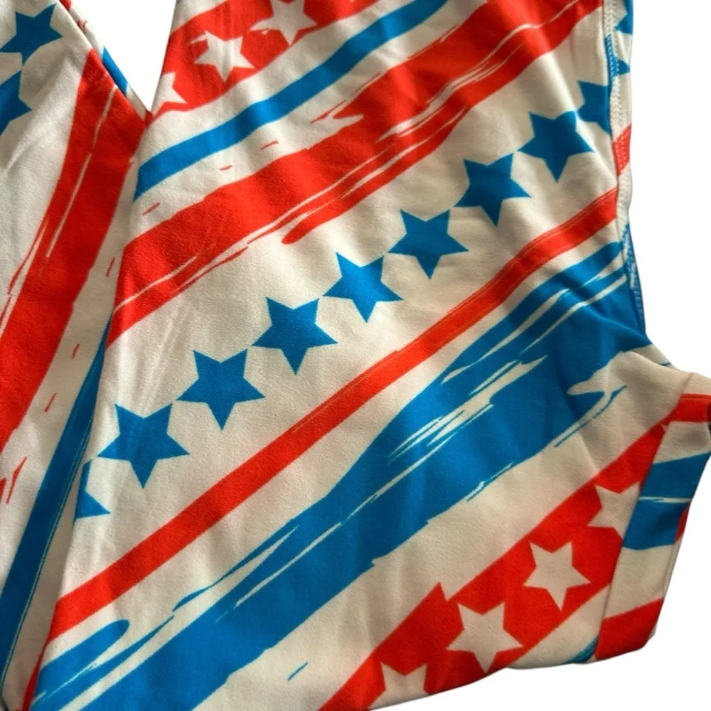 Lularoe womens OS (2-12) Patriotic USA Leggings New no tags - Image 2