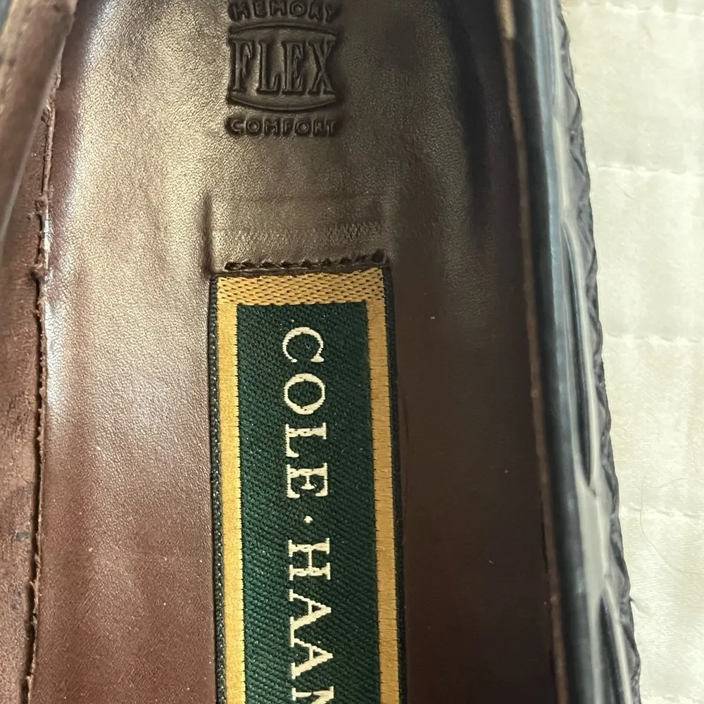 Cole Haan Country Natalee Black Woven Leather Loafers - Image 7