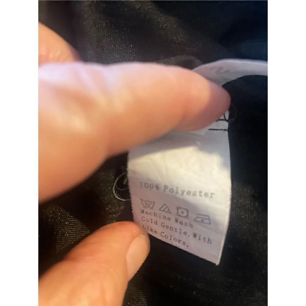 SHEIN Black Cropped Corduroy Hooded Long Sleeve Full Zip Jacket Size Small-NWOT - Image 10