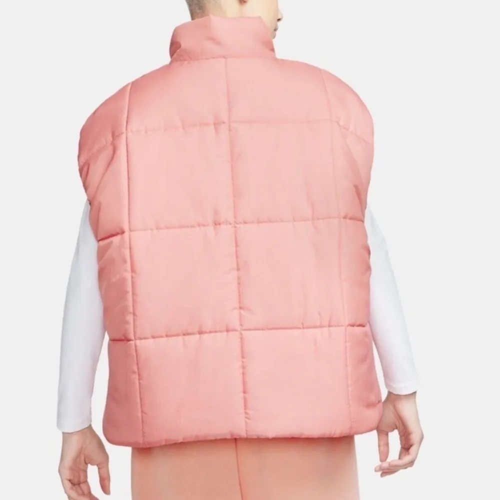 NIKE Sportswear Therma-FIT Puffer Vest Pink Stardust Size L NEW - Image 3