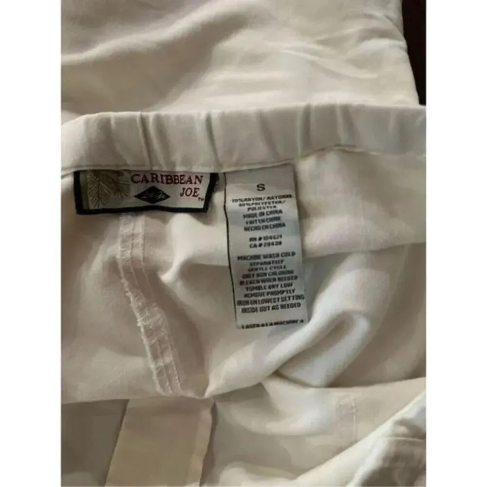 Caribbean Joe  Linen Drawstring Pants Size Small - Image 3