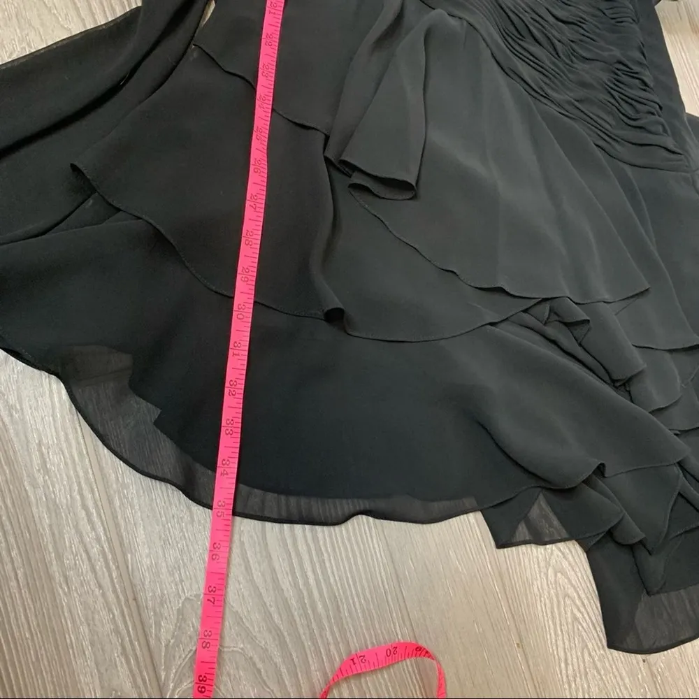 Faviana ruched bodice asymmetrical ruffle dress - Image 5