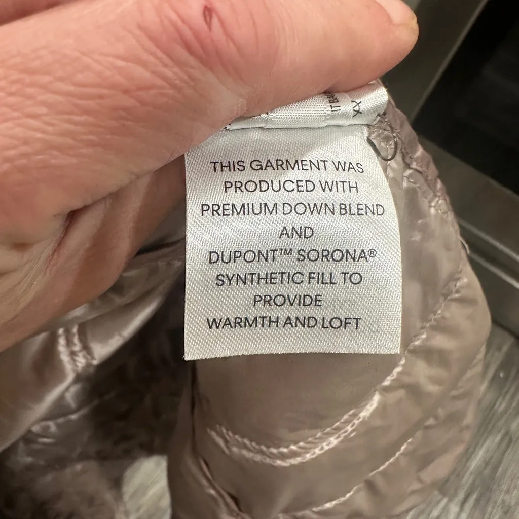 Calvin Klein Quilted Packable Down Taupe Puffer Jacket New - Image 7