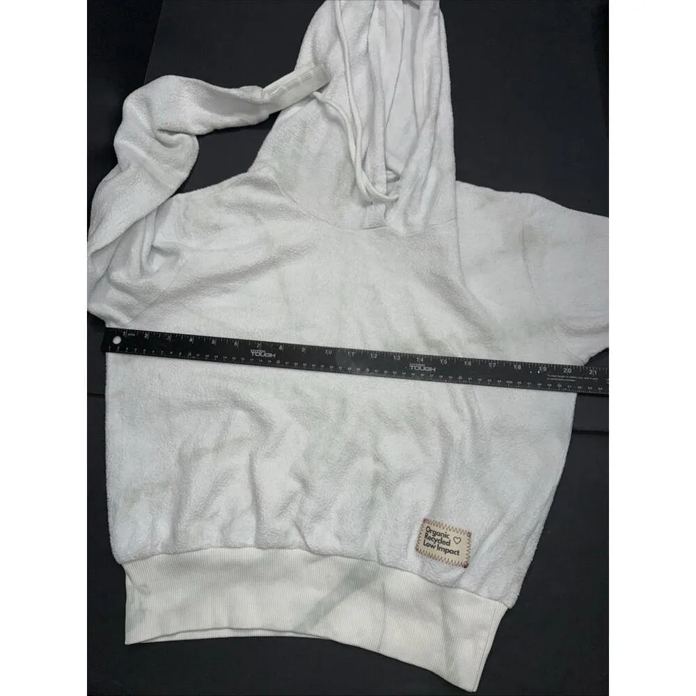 PEOPLE OF LEISURE Minimalist Quiet Organic Hippie Athleisure Gym Basic Hoodie Lg - Image 9