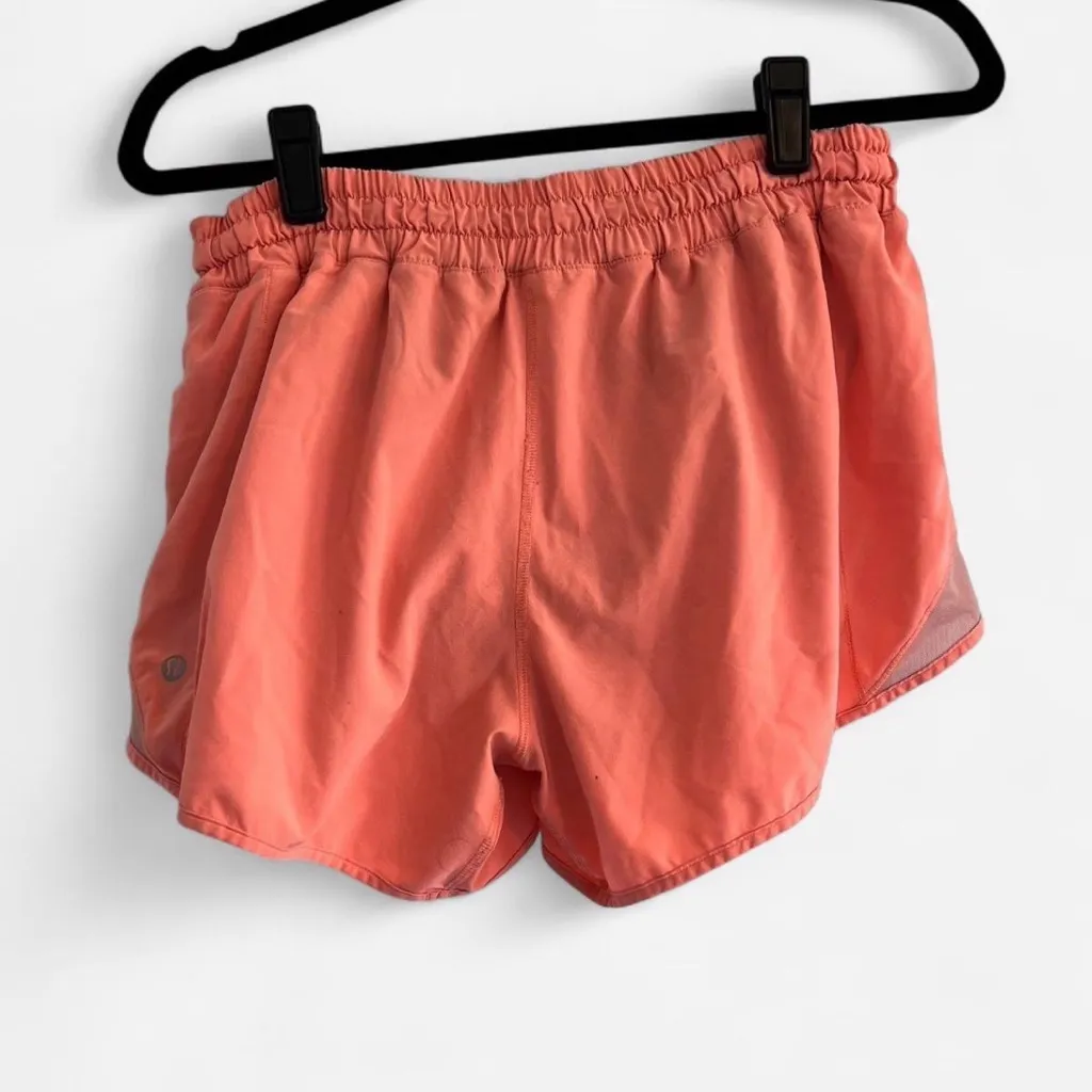 Womens Coral lululemon running Shorts - Image 2