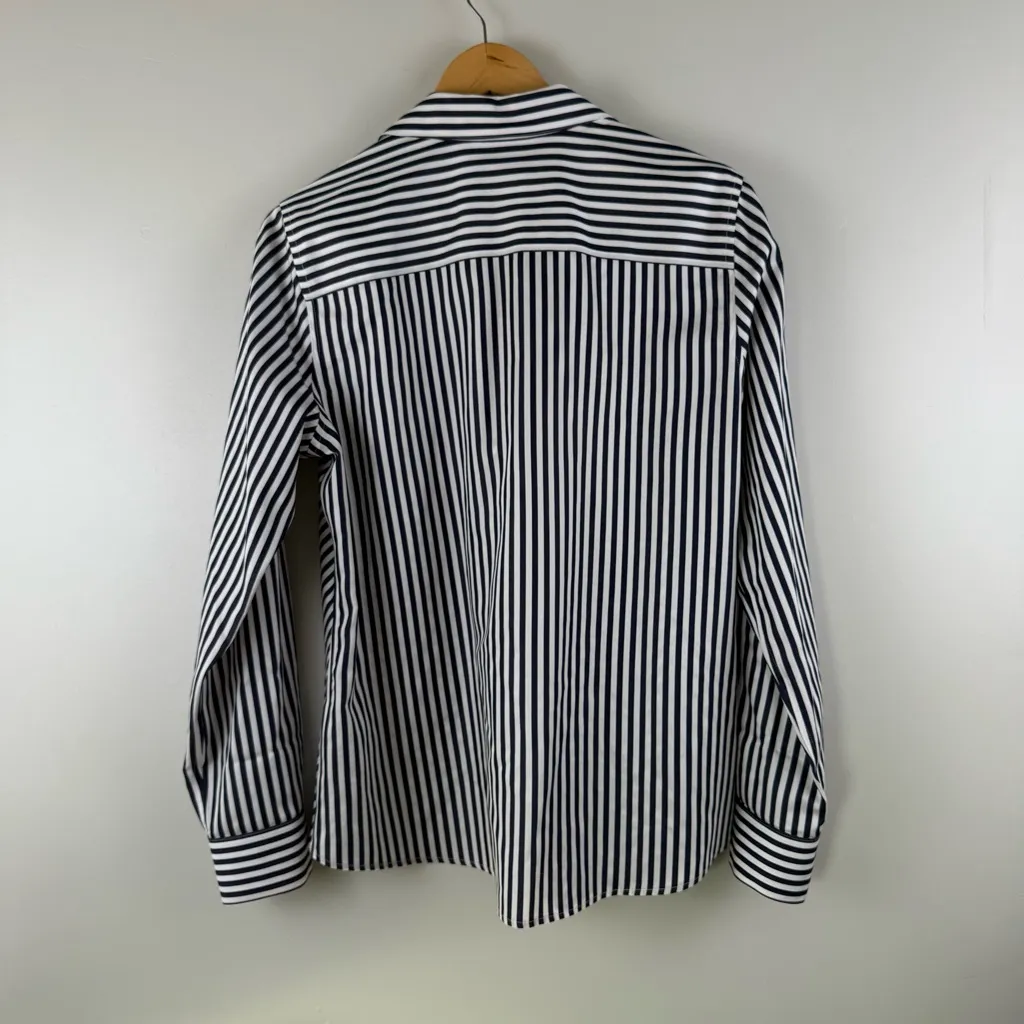 Foxcroft Wrinkle Free Cotton Cherry Shirt Size 14 Shaped Women's Heritage - Image 4