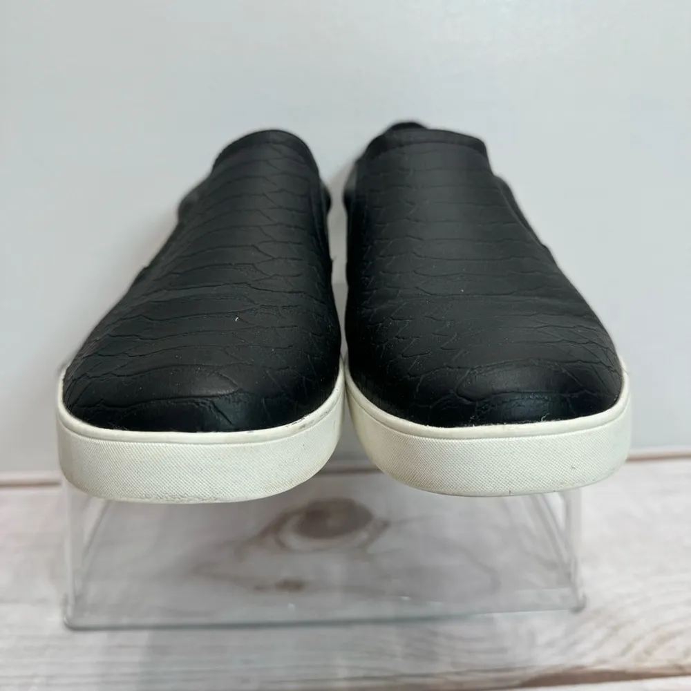 Dr Scholl’s Vionic Madison Sneakers Black Snakeskin Look Slip On Loafer 8 WIDE - Image 4