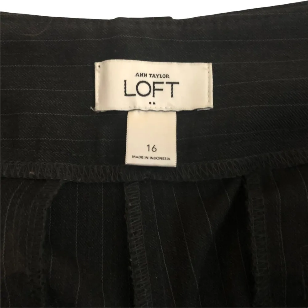 Ann Taylor Loft Navy Pinstriped Dress Pants - Image 5