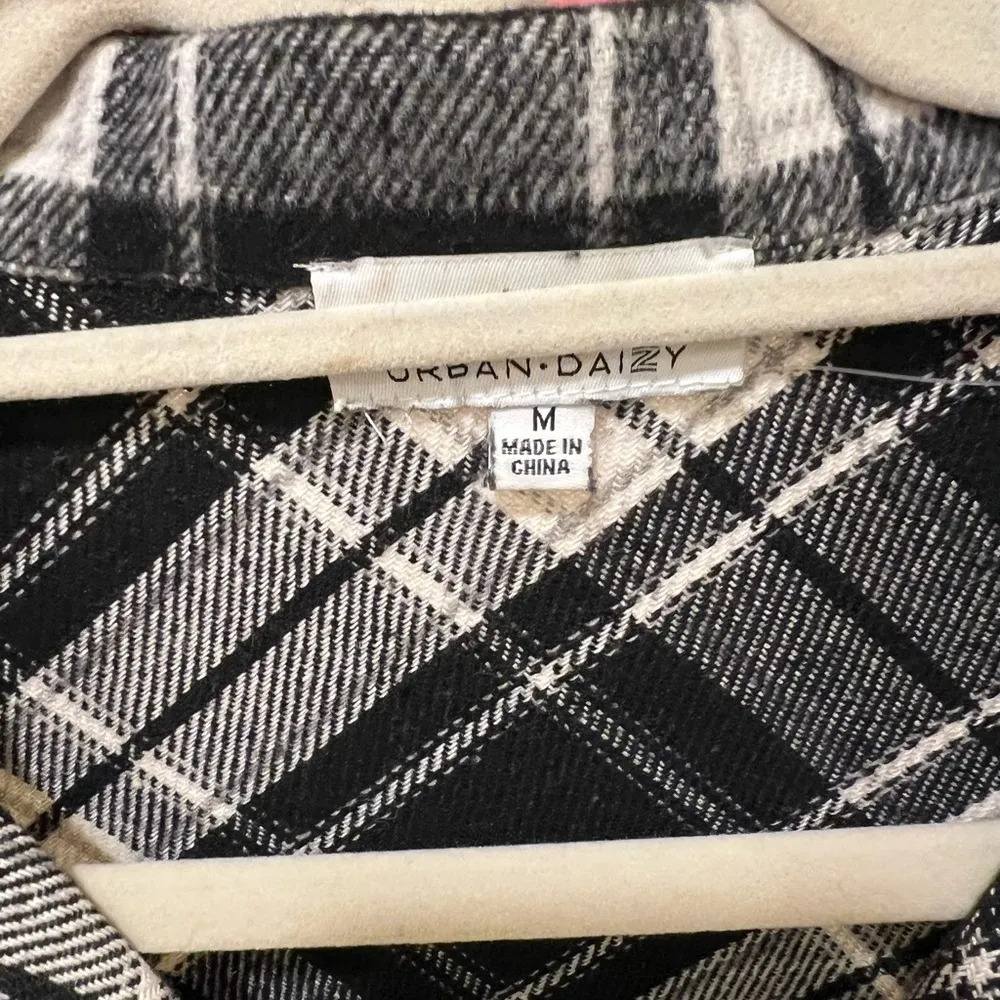 Thick plaid flannel shirt Black Size M - Image 3