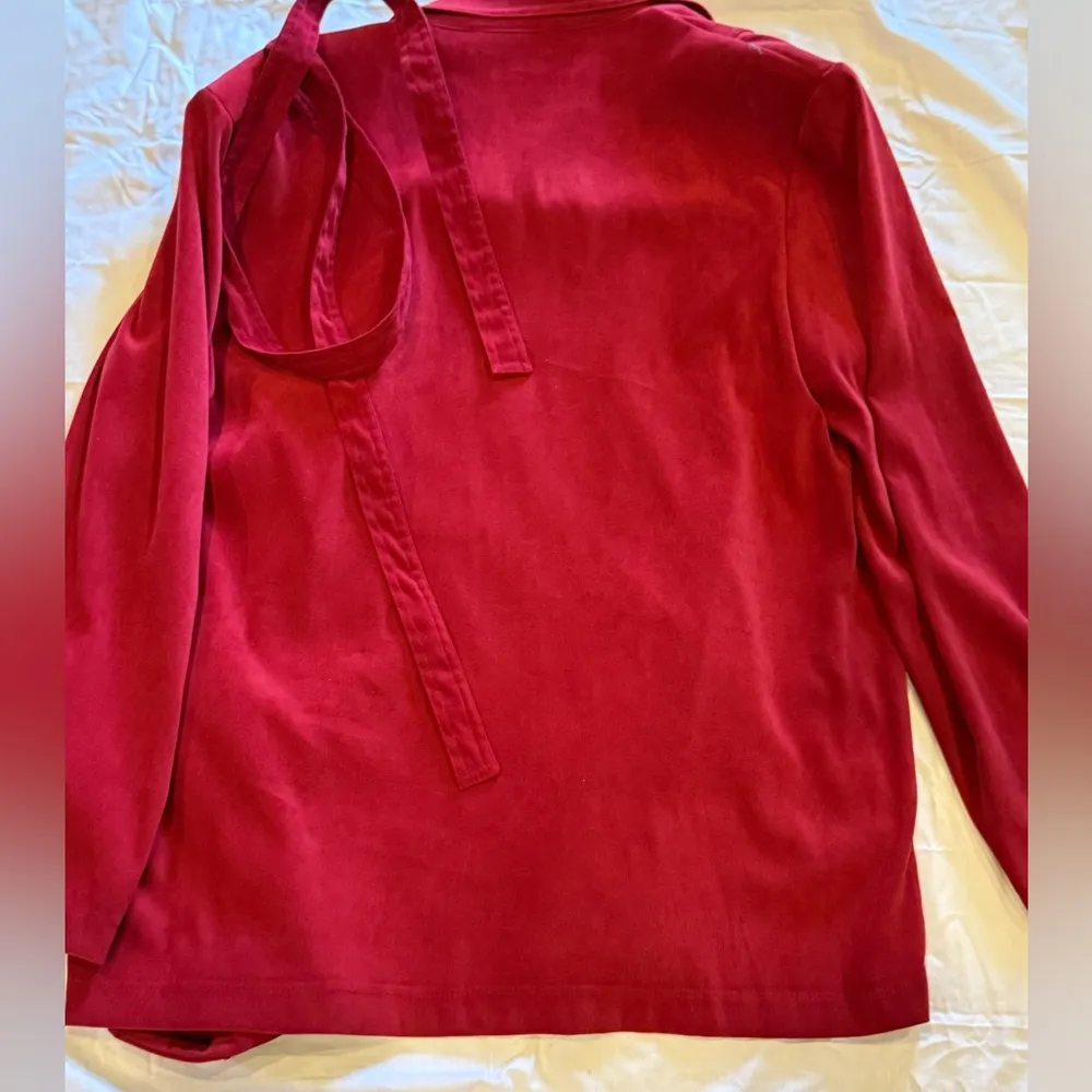 Briggs New York Red faux suede Blazer Sophisticated Style - Image 5