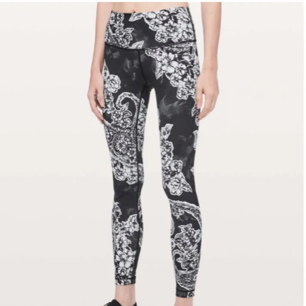 Lululemon Wunder Under High Rise Tight Engineered Luxtreme 28" Painted Paisley 2 - Image 2