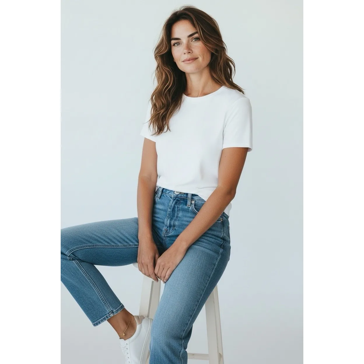 10K Solid Yellow Gold Dolphin Anklet Bracelet - Image 4