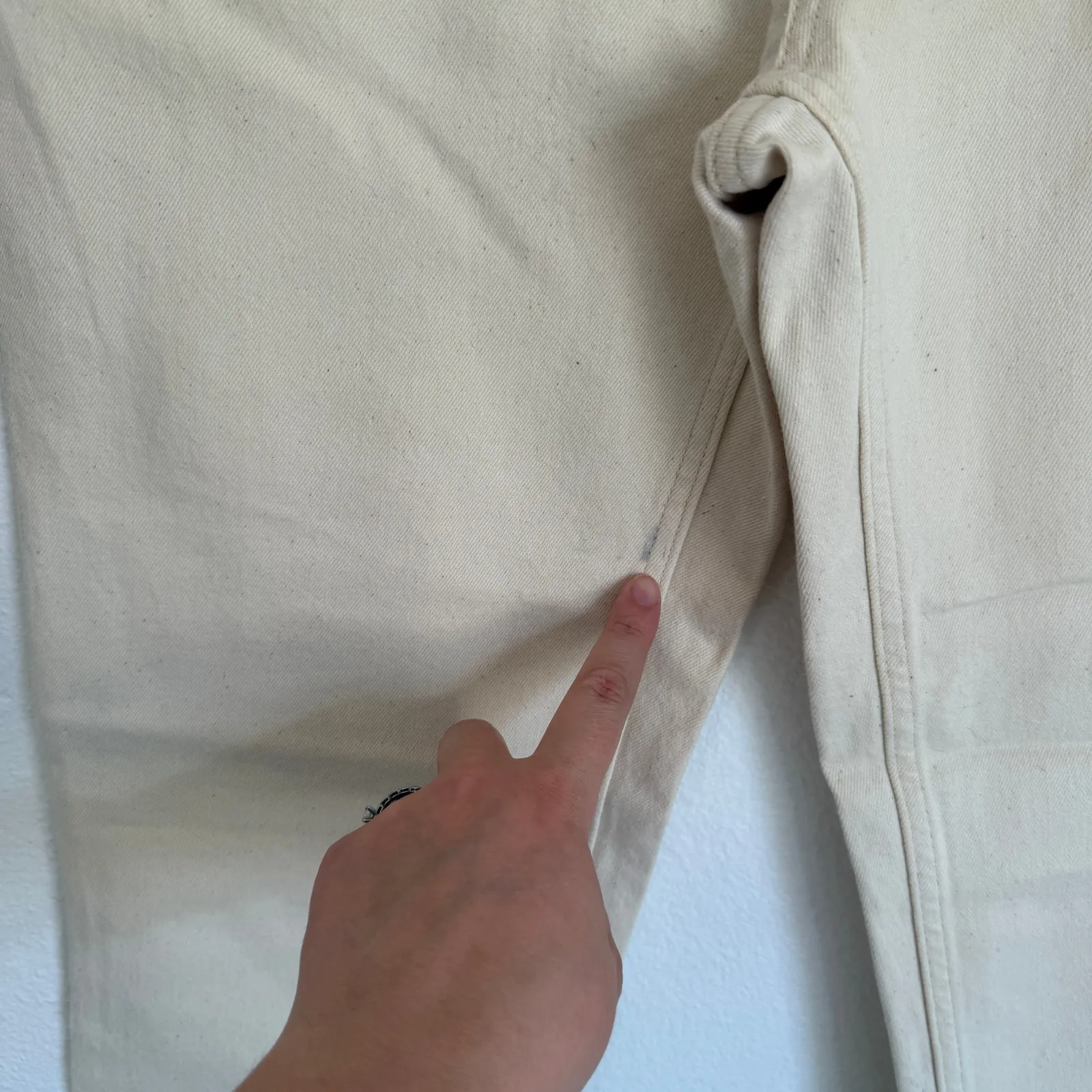 NWT Everlane Sz 29 The Original Cheeky Straight Jean in Ecru High Rise - Image 14