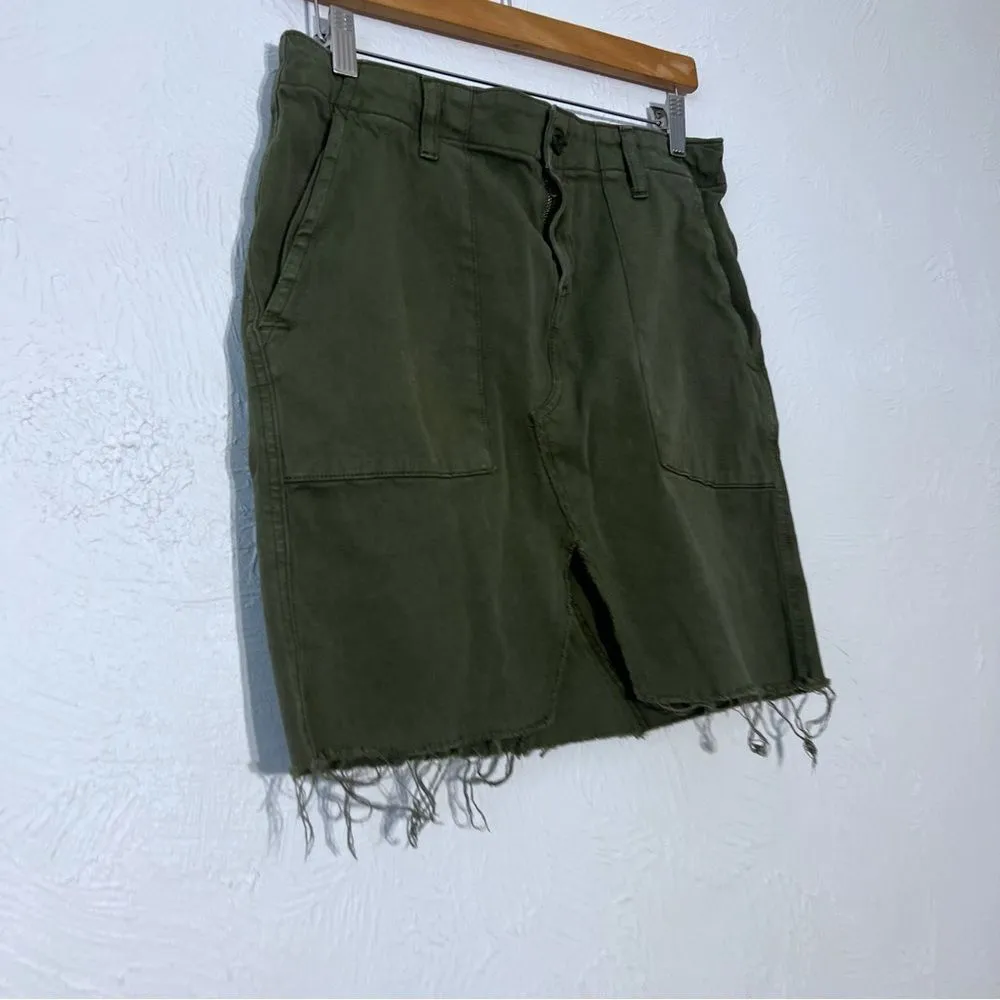 Hudson Lulu Jean Green  Skirt Women's Denim Stretch Cotton SZ 29 - Image 2