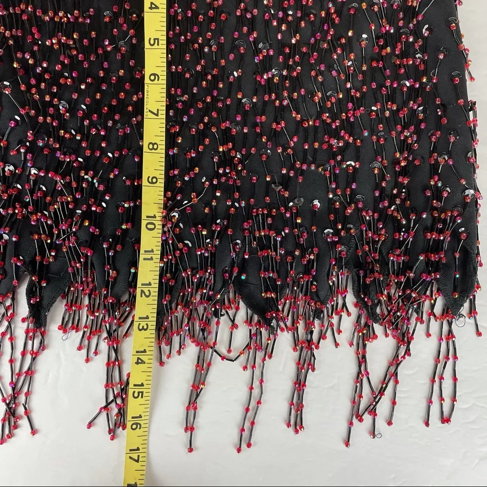 Glamour Costumes Beaded String Two Piece Dance Black - Image 12