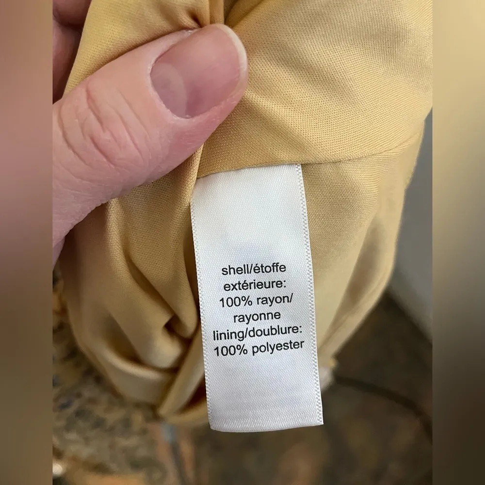 Maurices‎ Babydoll Dress Yellow Floral Short Flutter Sleeve Tiered Ruffle XS - Image 5