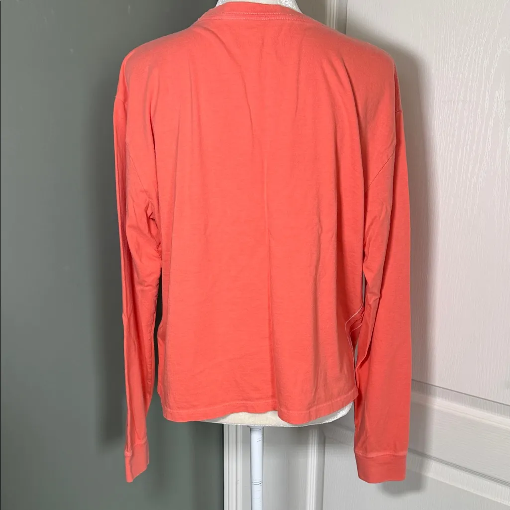 Life is Good Long Sleeve Graphic Tee Coral Do What You Love Women’s XL - Image 6