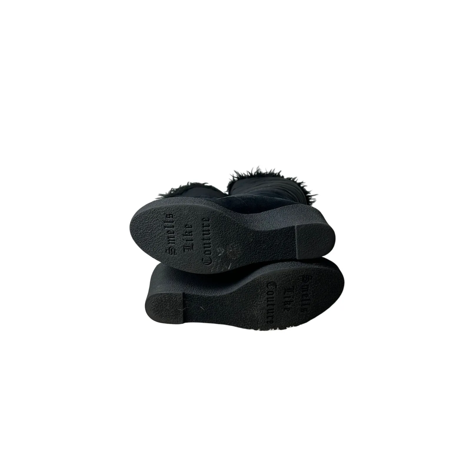 juicy wedge heel faux fur trim snow boots size 7 - Image 6