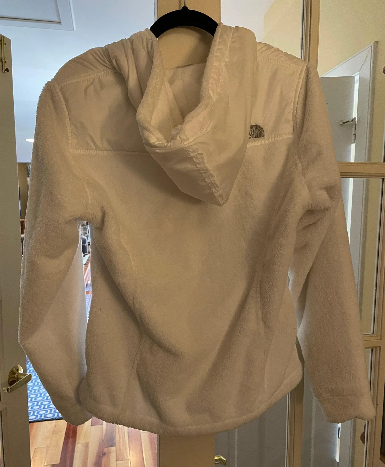 White Northface Hooded Zip Up Jacket - Image 2