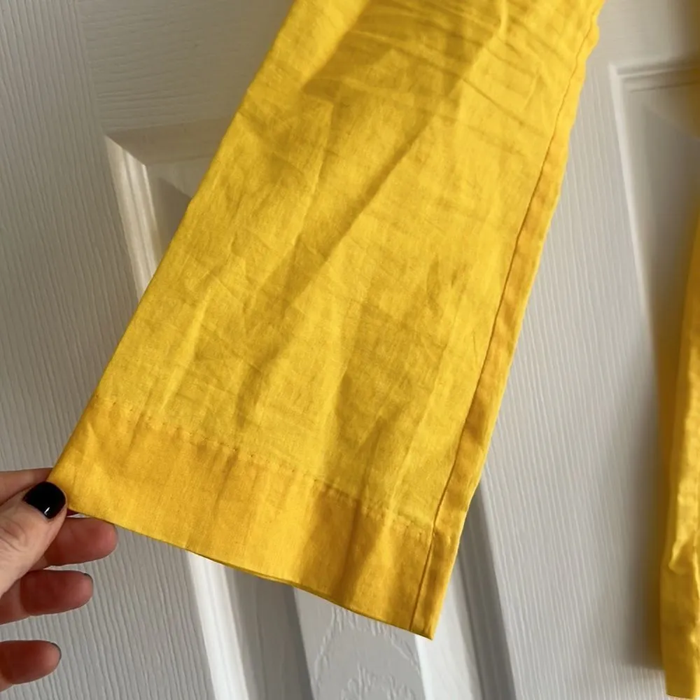 Tory Burch Women’s Yellow Tunic with Neck Sequins-like Design - Image 4