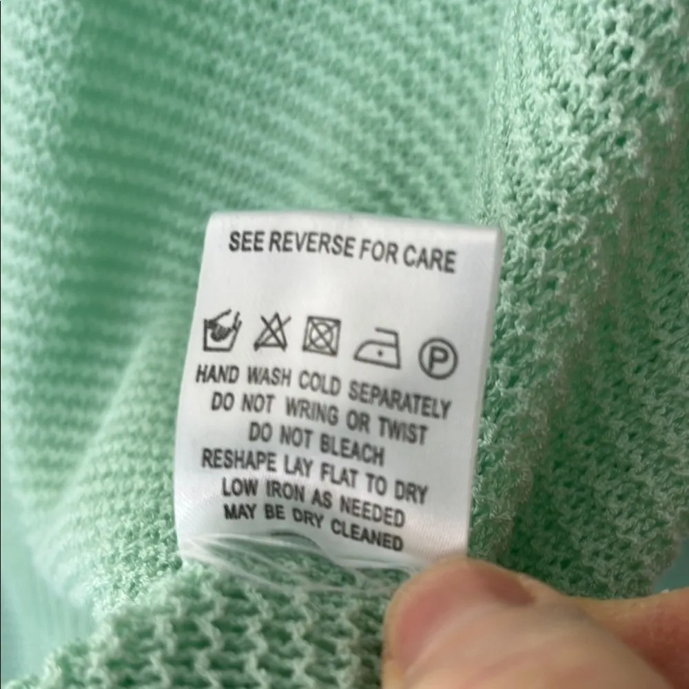 Miracle Mint Green Crew Neck Sweater Size undefined - Image 6