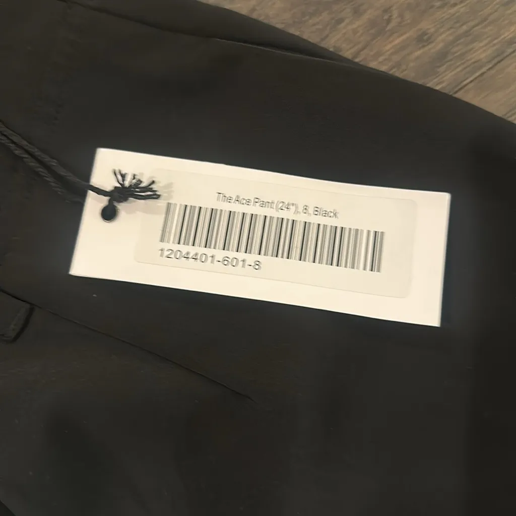 NWT Brass Clothing High Rise Cropped the Ace Pant 24” Sz 8 Black - Image 6