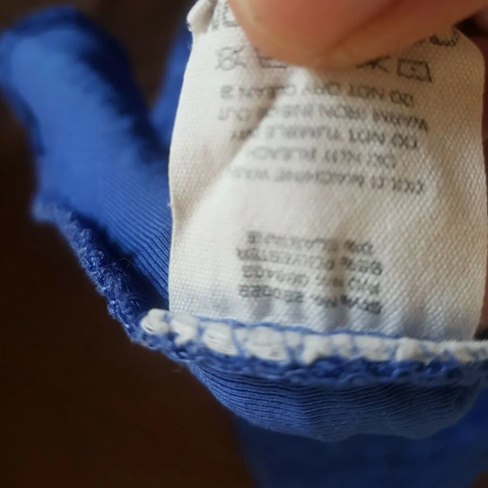 Cotton On Womens Dress Sz Medium Blue Sleeveless Ruched Bodycon Mini Y2K Club - Image 8