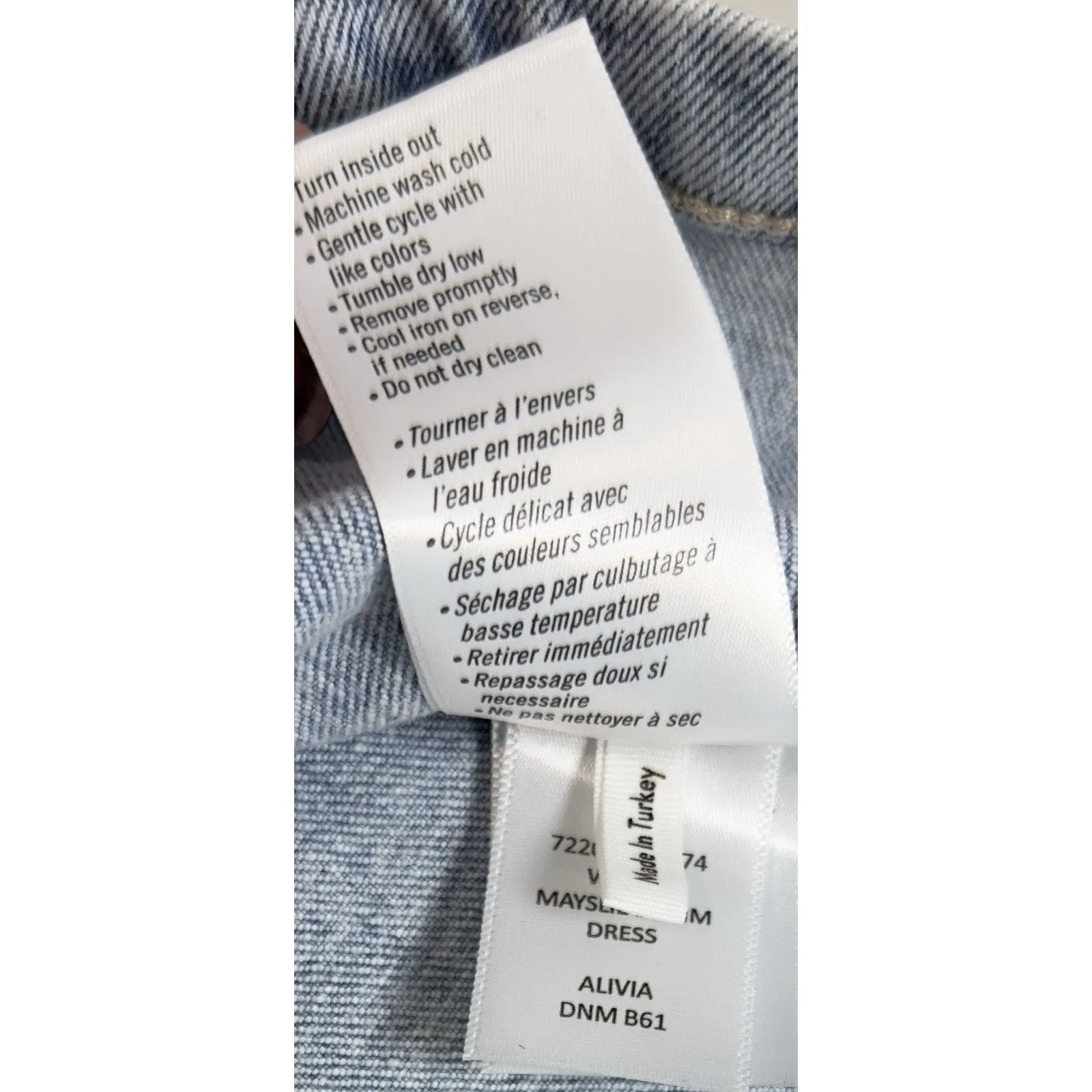 PAIGE Mayslie Denim Mini Shirt Dress Alivia Button Front Short Sleeve Sz 8 - Image 13