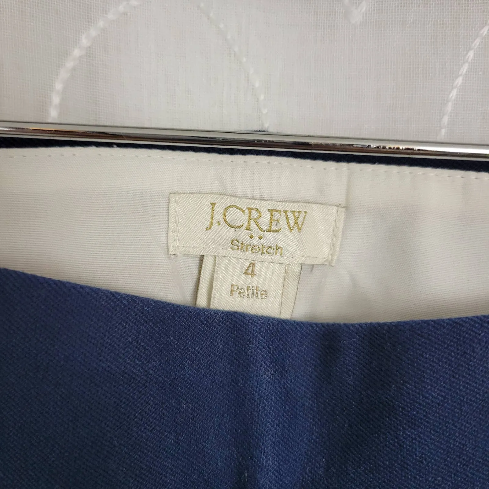 J Crew Blue Women's‎ Straight Leg Trouser Dress Pants Size 4 - Image 5