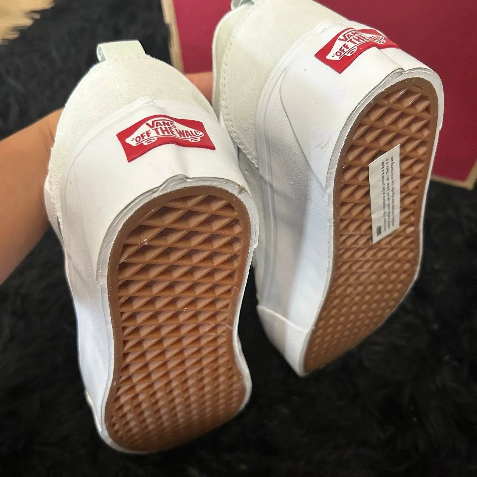 VANS Knu Stack suede platform lace up shoes sneakers women’s 8 new - Image 4