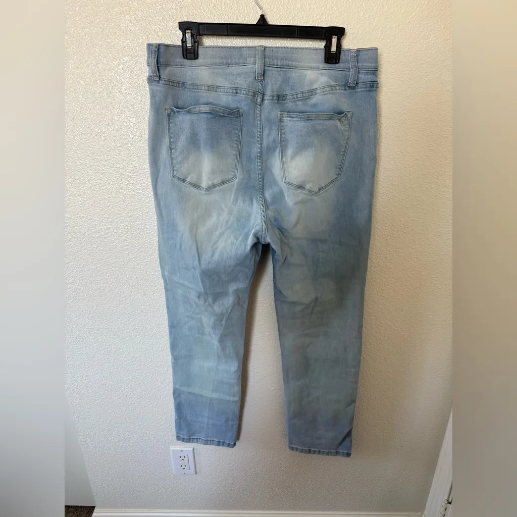 LuLaRoe Magic Waist Straight Leg Jeans Size 34 - Image 3