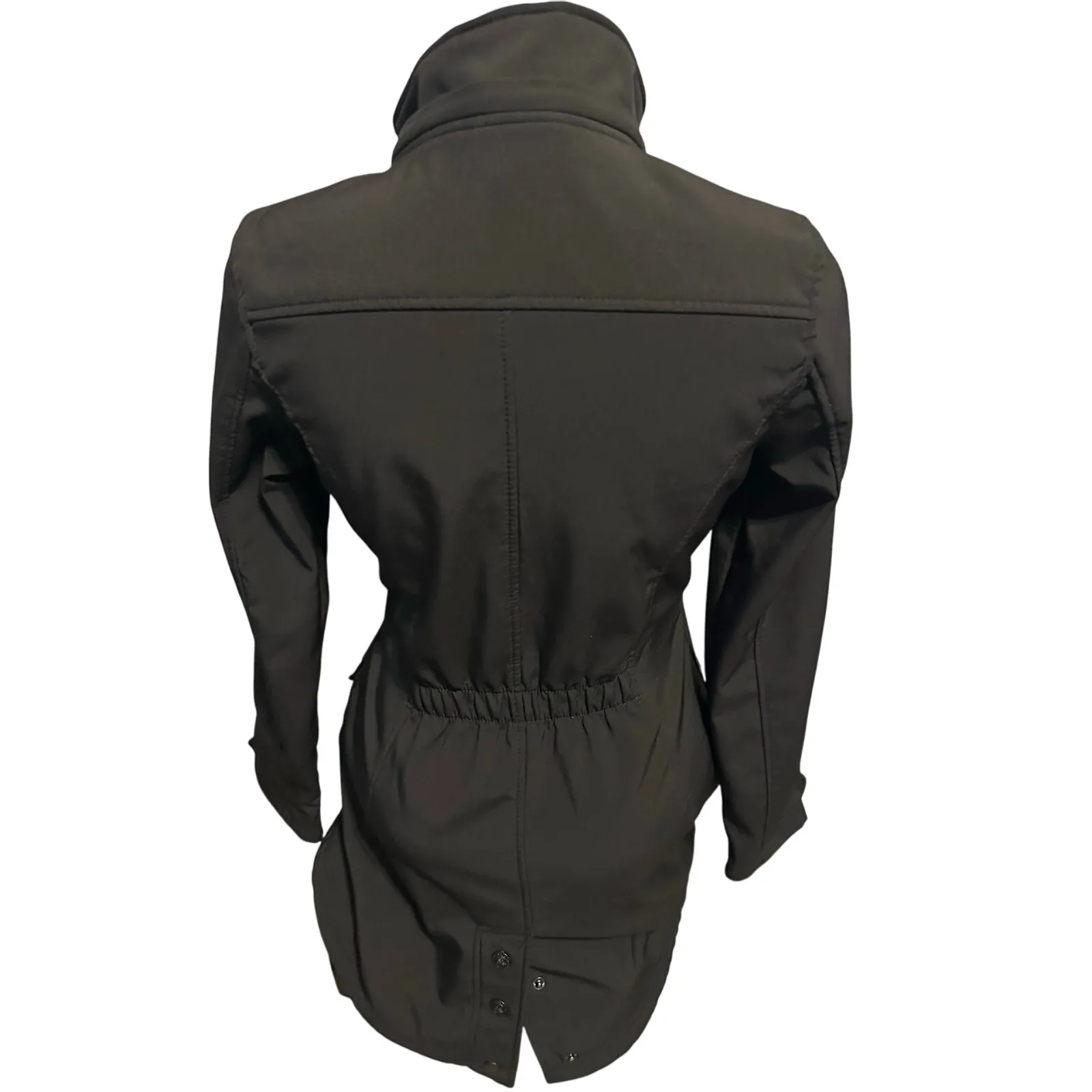 Canada WeatherGear Women’s Small Full ZIP Softshell Trench Coat Black - Image 3